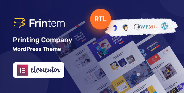 Gallery image of Frintem - Printing Company WordPress Theme + RTL