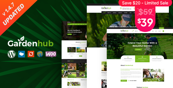 Gallery image of Garden HUB - Lawn & Landscaping WordPress Theme