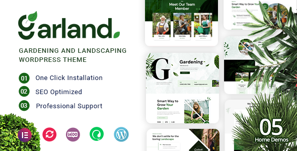 Gallery image of Garland - Gardening and Landscaping WordPress Theme