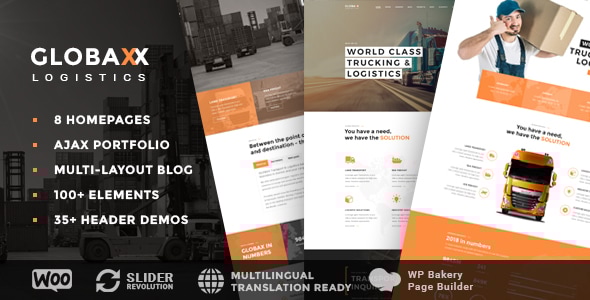 Gallery image of Globax - Logistics WordPress Theme + Woocommerce