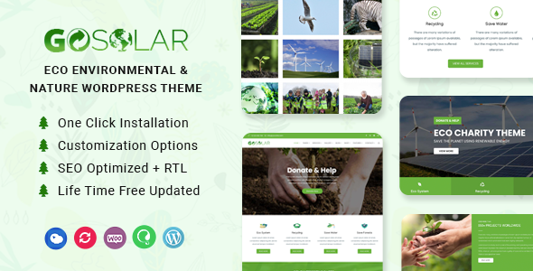 Gallery image of GoSolar - Eco Environmental & Nature WordPress Theme