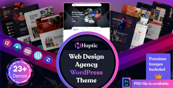 Gallery image of Haptic - Web Design Agency WordPress Theme
