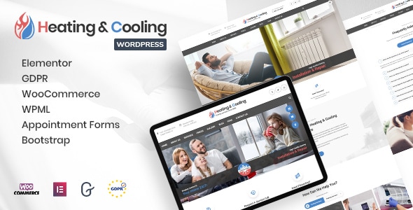 Gallery image of HeaCool - Heating & Air Conditioning WordPress Theme