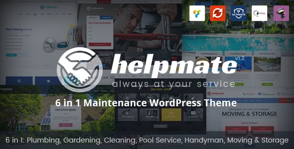 Gallery image of Helpmate - 6 in 1 Maintenance WordPress Theme