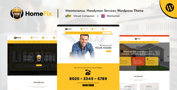 Gallery image of Home Fix - Maintenance, Handyman Services Theme