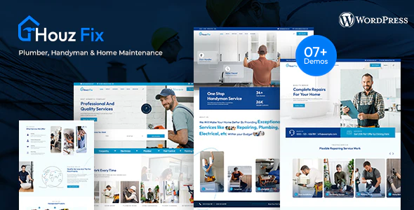 Gallery image of HouzFix - Plumber, Handyman Services WordPress Theme