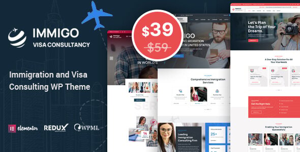 Gallery image of Immigo - immigration and Visa Consulting WordPress Theme