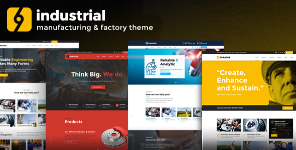Gallery image of Industrial - Manufacturing Factory WordPress Theme