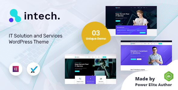 Gallery image of Intech - IT Solutions Company WordPress Theme