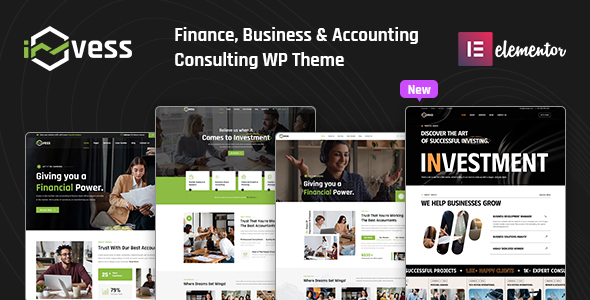 Gallery image of Invess - Accounting & Finance Consulting WordPress Theme