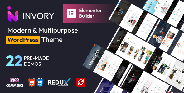 Gallery image of Invory - Services Elementor WordPress Theme With AI Content Generator