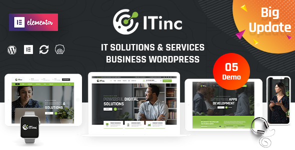 Gallery image of ITInc - Technology & IT Solutions WordPress Theme