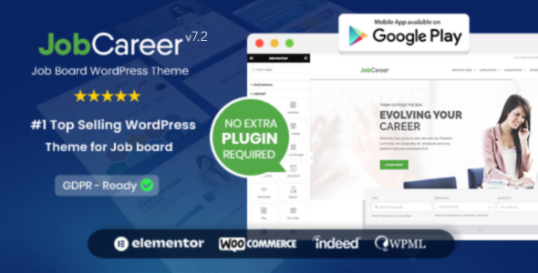 Gallery image of JobCareer | Job Board Responsive WordPress Theme