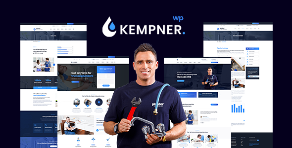 Gallery image of Kempner - Plumber WordPress Theme