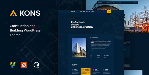 Gallery image of Kons - Construction and Building WordPress Theme