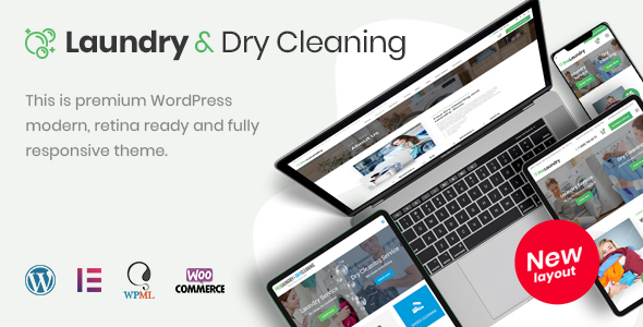 Gallery image of Laundry, Dry Cleaning Services WordPress Theme