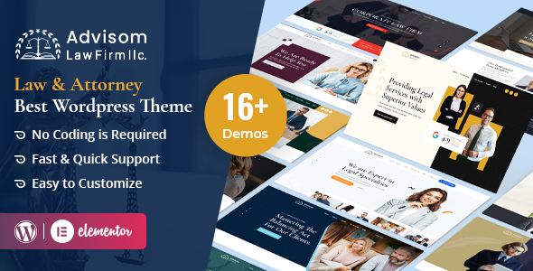 Gallery image of Law Advisom | Lawyers & Attorney WordPress Theme