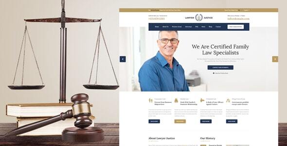 Gallery image of Lawyer & Justice - WordPress Theme for Lawyers Attorneys and Law Firm