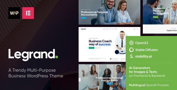 Gallery image of LeGrand | Modern Business WordPress Theme