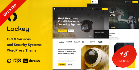Gallery image of Lockey - CCTV and Security Systems WordPress Theme