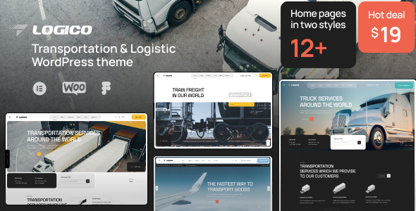 Gallery image of Logico | Transportation & Logistics WordPress Theme