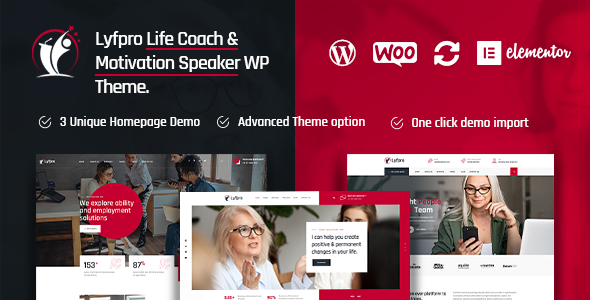 Gallery image of Lyfpro - Life Coach WordPress Theme
