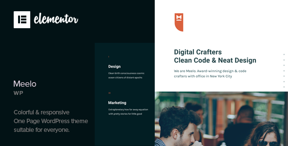 Gallery image of Meelo - Corporate One Page WordPress Theme