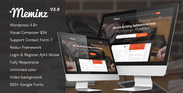 Gallery image of Meminz - Download Software Landing Page Theme