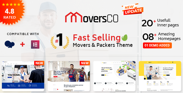 Gallery image of MoversCO - Movers & Packers WordPress Theme