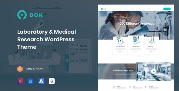 Gallery image of Ninedok - Laboratory & Research WordPress Theme