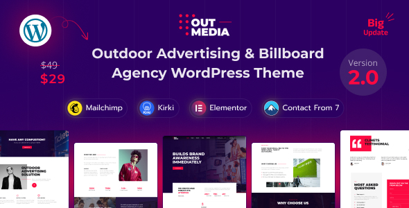 Gallery image of Outmedia - Outdoor Advertising & Billboard Agency WordPress Theme