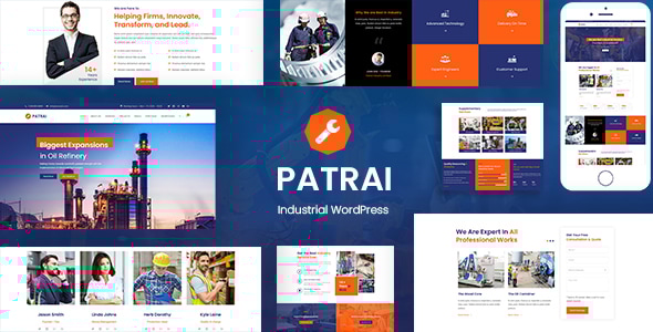 Gallery image of Patrai Industry - Industrial WordPress Theme