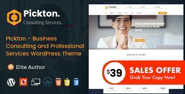Gallery image of Pickton - Consulting WordPress Theme