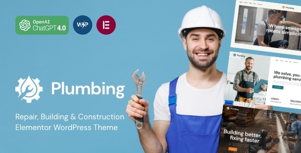 Gallery image of Plumbing - Plumber and Handyman WordPress Theme