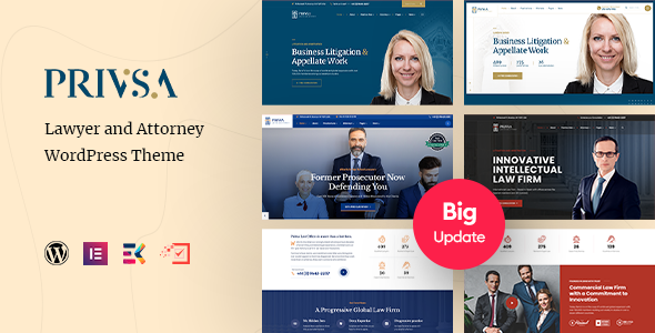 Gallery image of Privsa - Attorney and Lawyer WordPress Theme