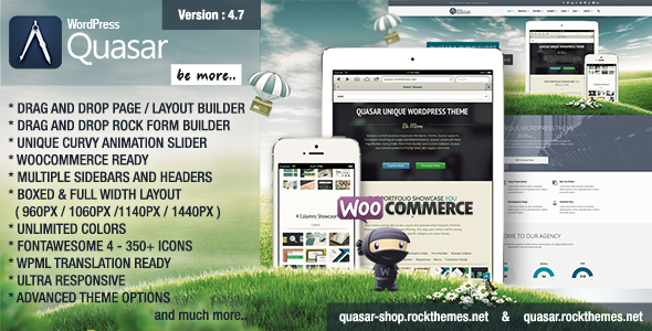 Gallery image of Quasar - WordPress Theme with Animation Builder