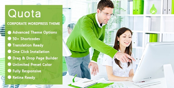 Gallery image of Quota - Business & Corporate Responsive WordPress Theme