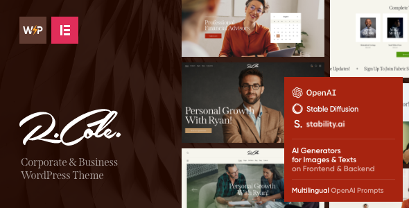 Gallery image of R.Cole | Life & Business Coach Theme