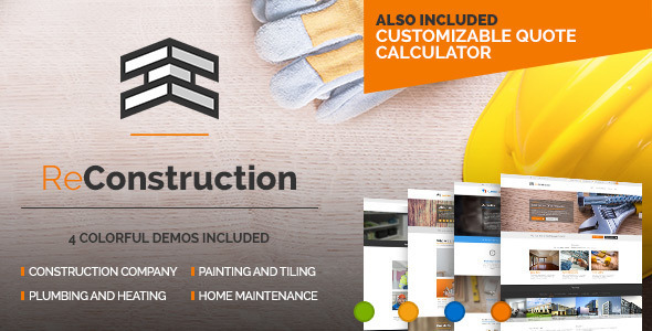Gallery image of ReConstruction - Contractor & Building WordPress Theme
