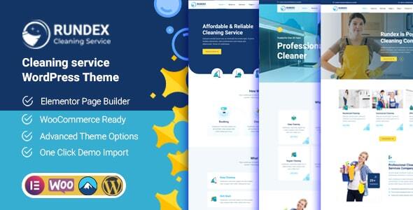 Gallery image of Rundex - Cleaning Services WordPress Theme