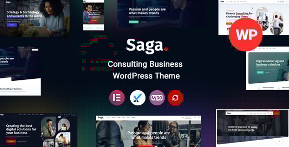 Gallery image of Saga - Business Consulting WordPress Theme