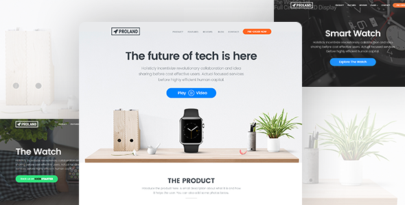 Gallery image of Single Product Landing Page WordPress Theme - Proland