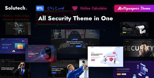 Gallery image of Solutech - Security & CCTV WordPress Theme