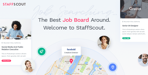 Gallery image of StaffScout - Job Board and Employment WordPress Theme