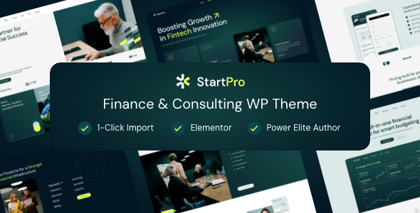 Gallery image of StartPro - Finance and Consulting WordPress Theme