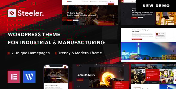 Gallery image of Steeler - Industrial & Manufacturing WordPress Theme