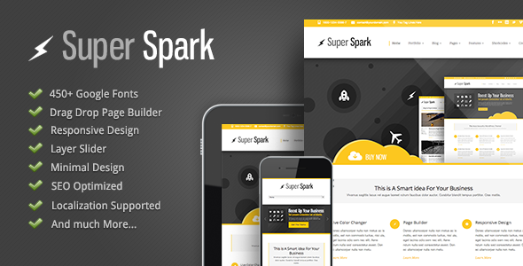 Gallery image of Super Spark - Responsive Minimal WordPress