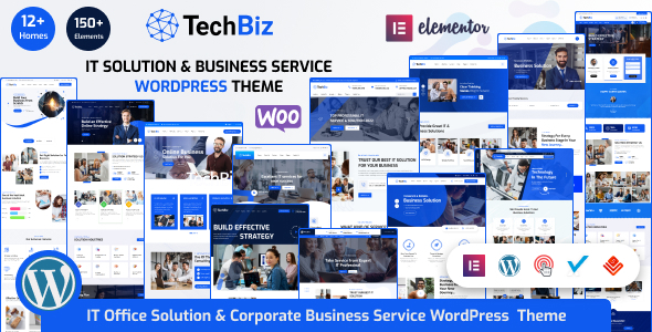 Gallery image of Techbiz - IT Solution & Business Consulting Service WordPress Theme