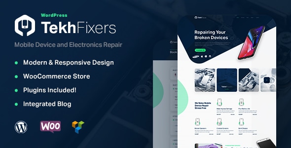 Gallery image of TekhFixers - Mobile Device Repair WordPress Theme