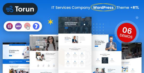 Gallery image of Torun - IT Services Company WordPress Theme + RTL